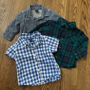 Button down shirt bundle, size 6-12M, Baby Gap and Old Navy